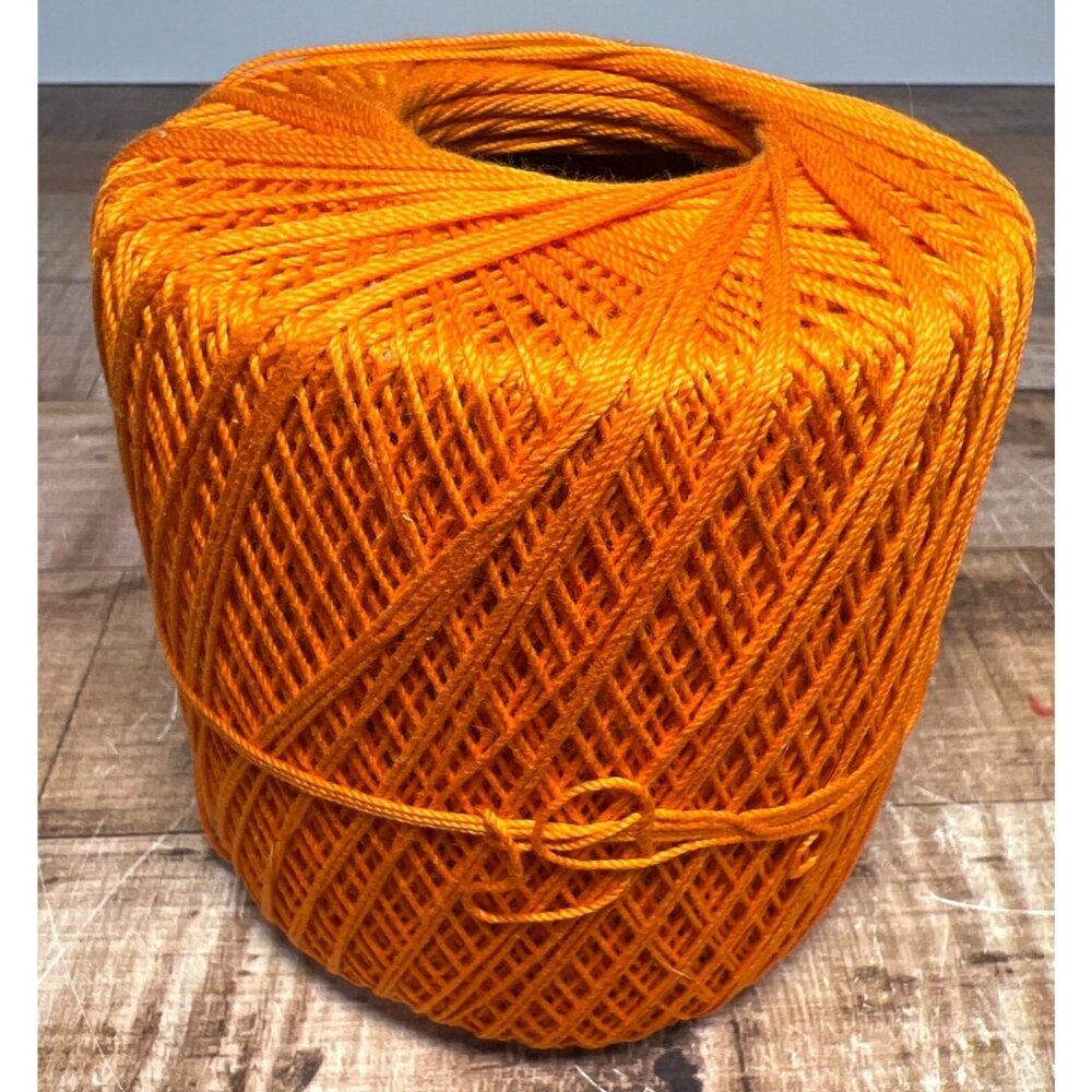 Orange Crochet Thread For  Crocheting 100% Mercerized Cotton